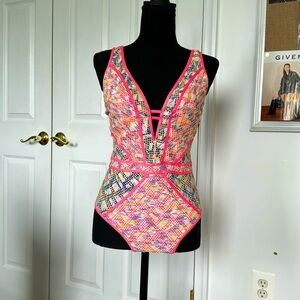 Becca Color Play 1pc Plunge Swimsuit